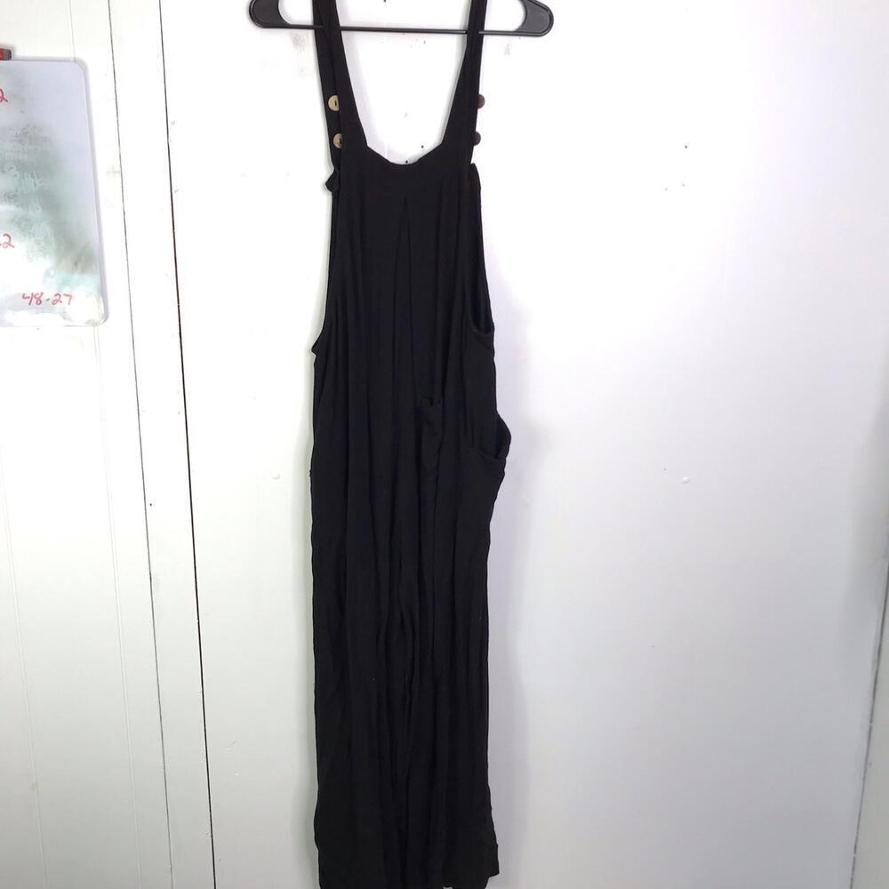 Automet Jumpsuit Womens XL Wide Leg Crepe Casual Jumper Sleeveless Cropped - Picture 8 of 11